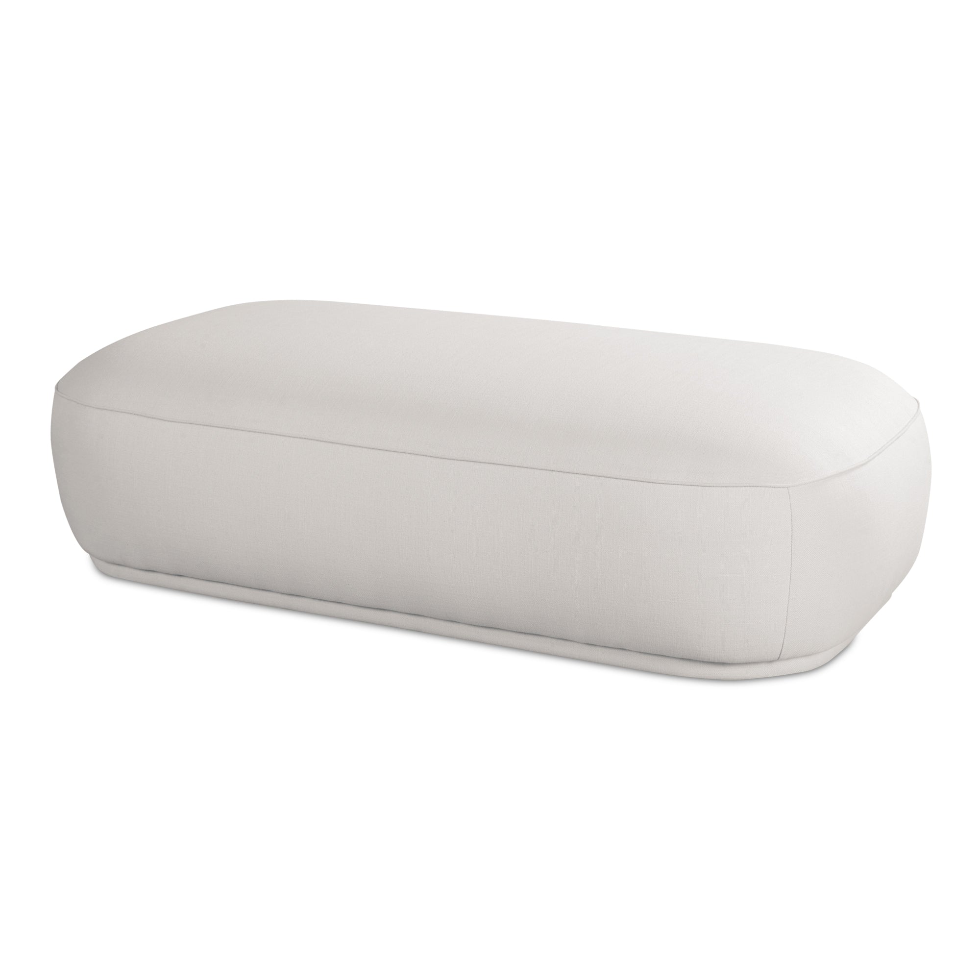 Marion Rectangular Ottoman White