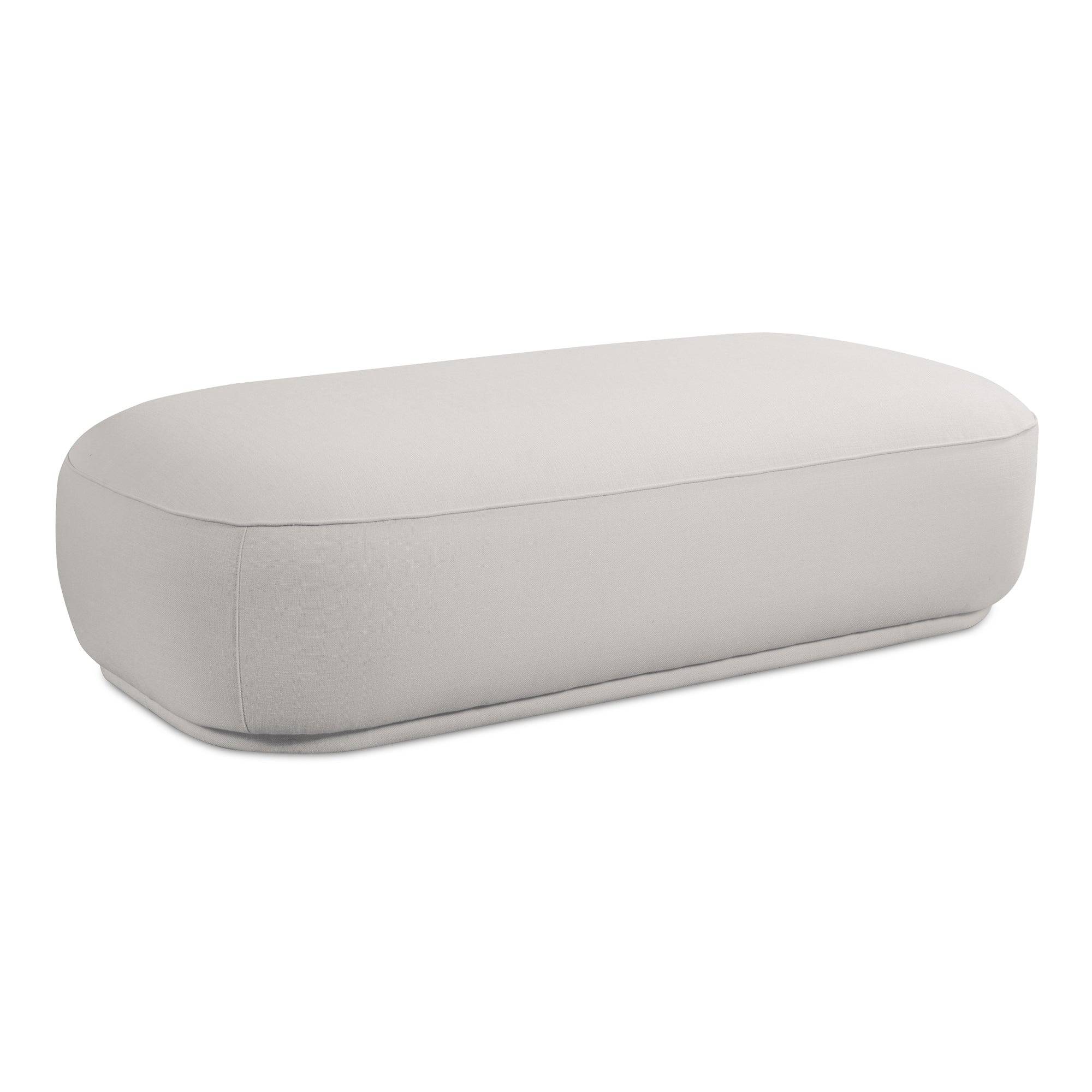 Marion Rectangular Ottoman White