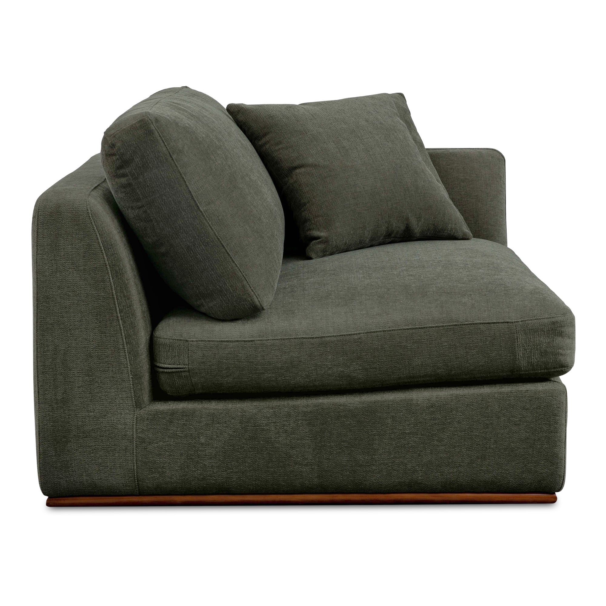 Rue Right Arm Facing Chair Deep Green