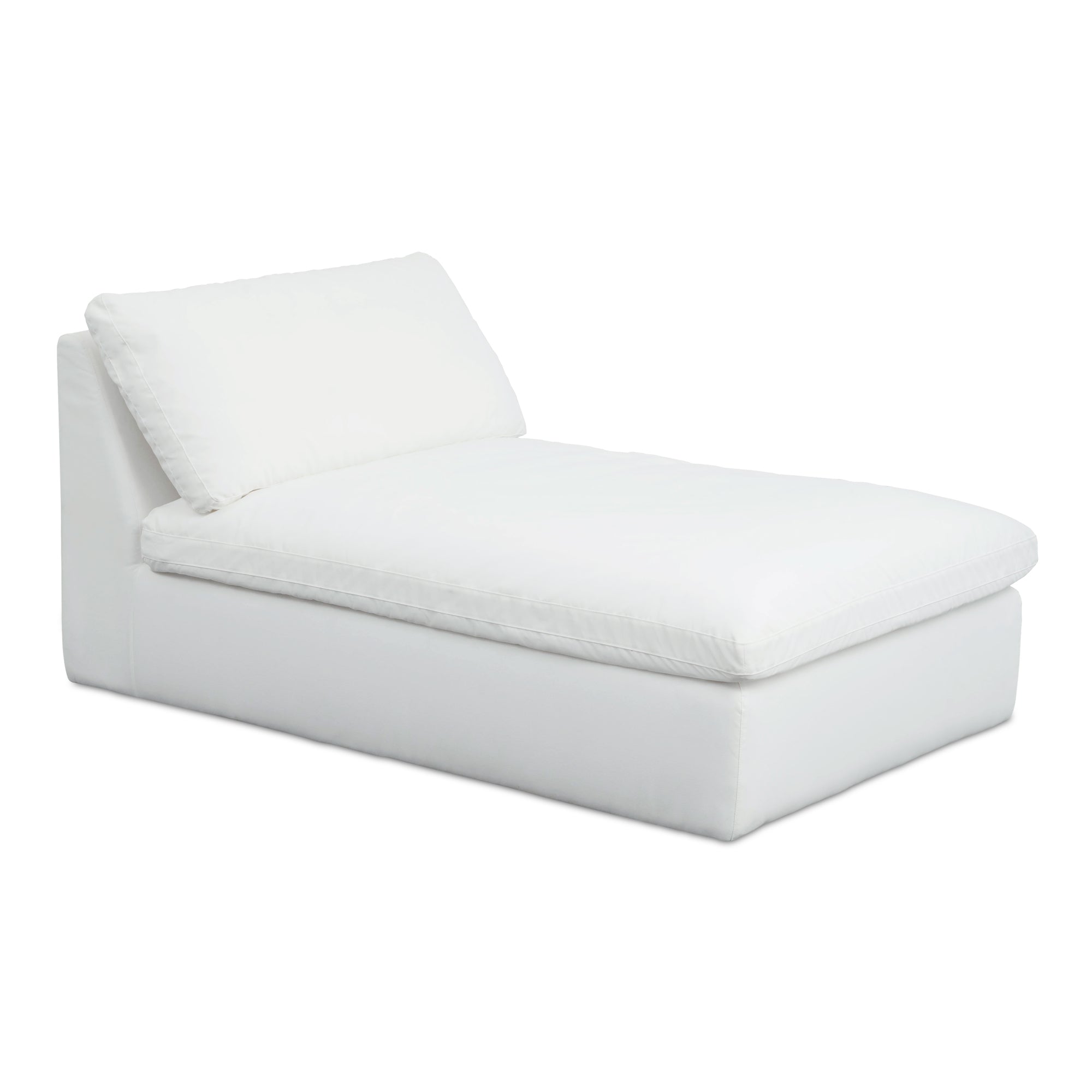 Miles Outdoor Chaise White
