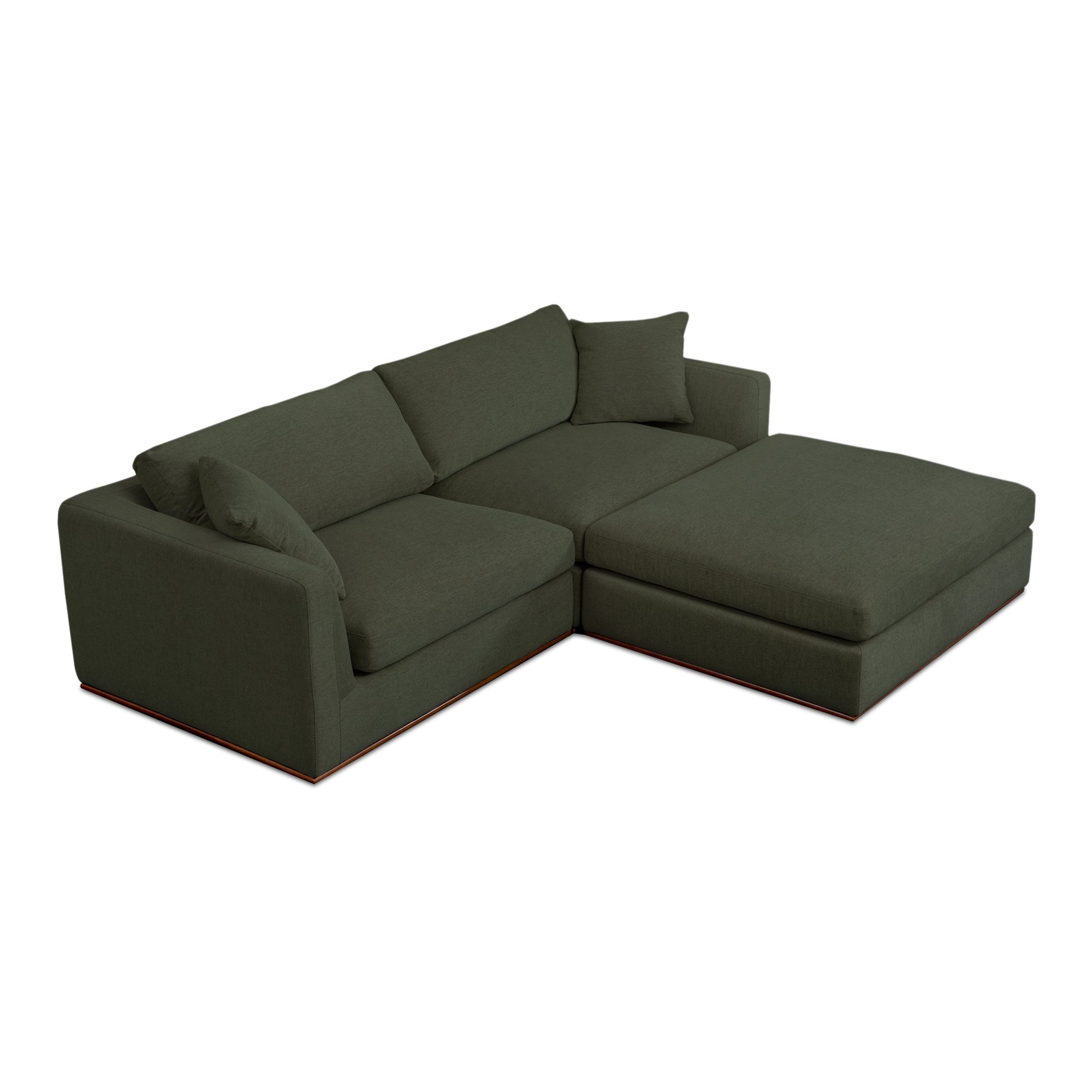 Rue Nook Modular Sectional Dark Green
