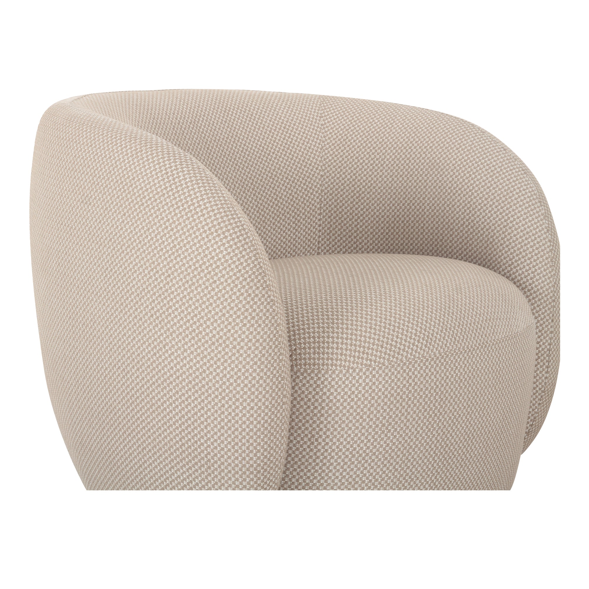 Rae Outdoor Accent Chair Beige Check