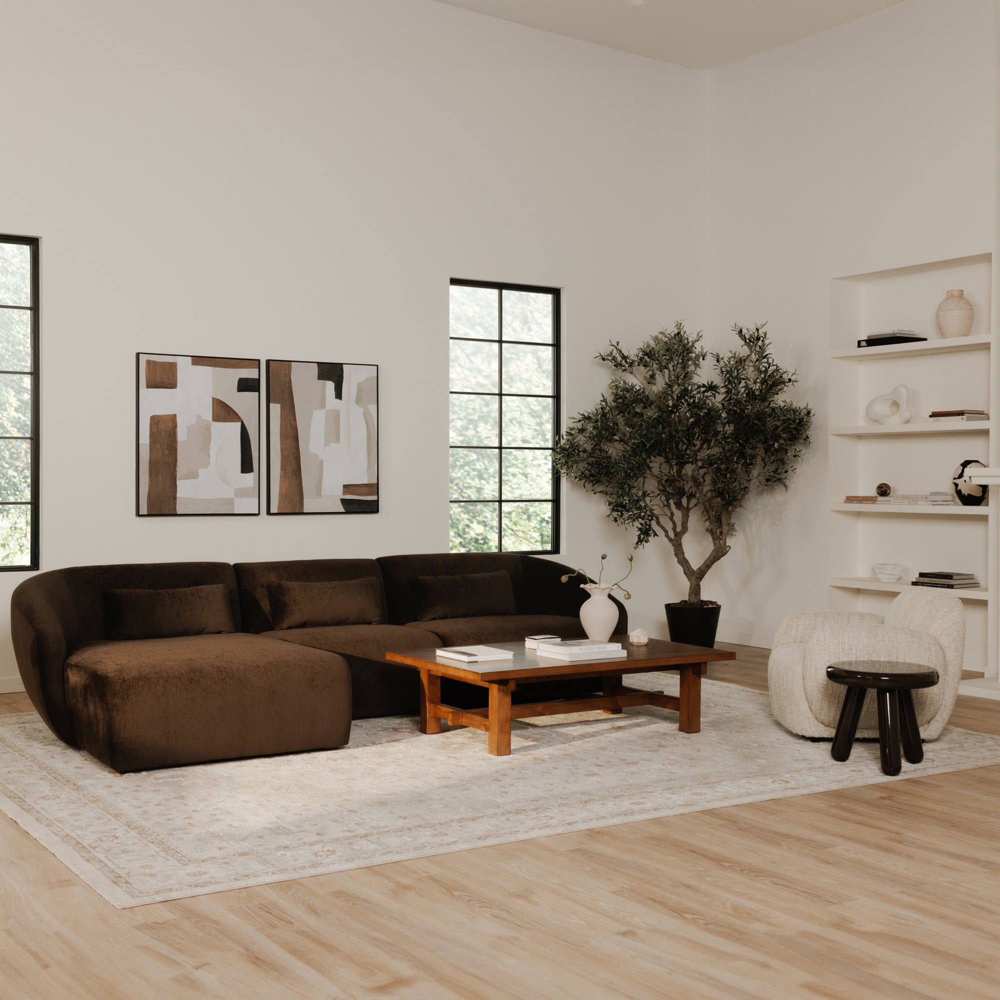 Hazel Lounge Chair Off White