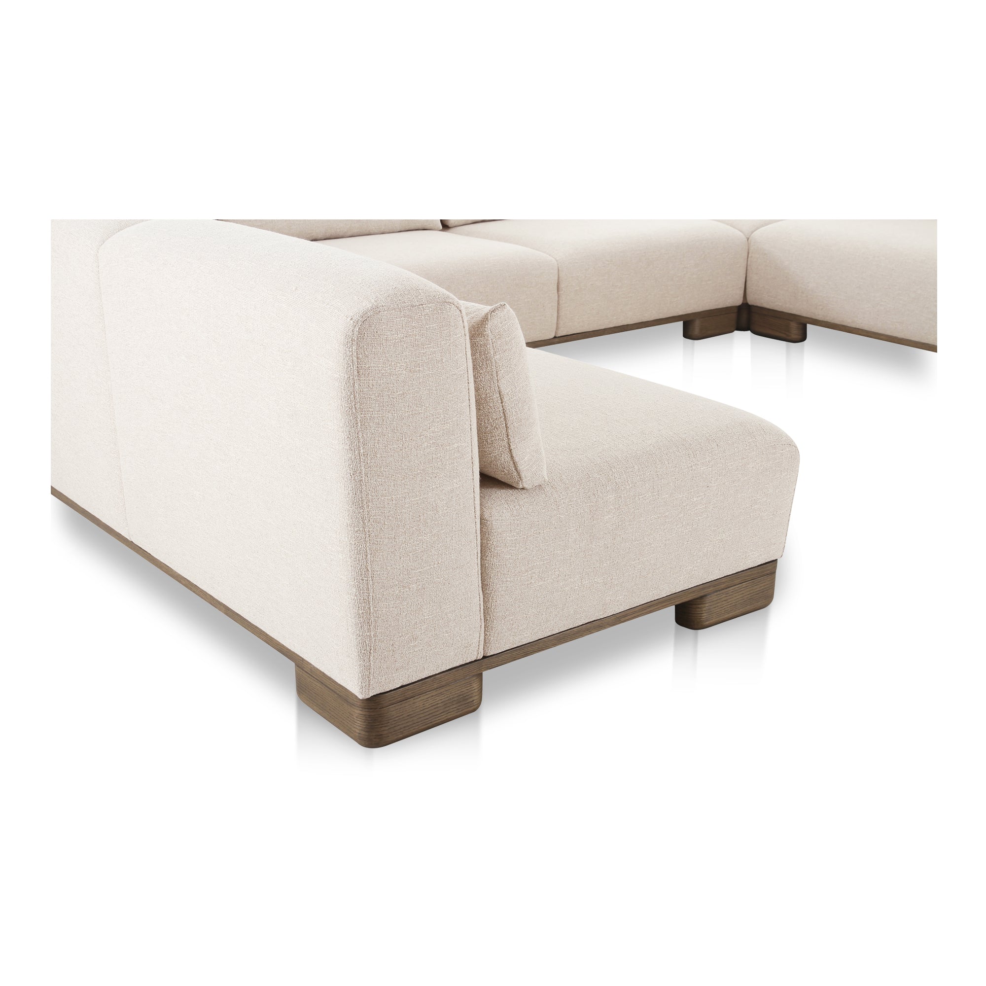 June U Shaped Modular Sectional Oatmeal