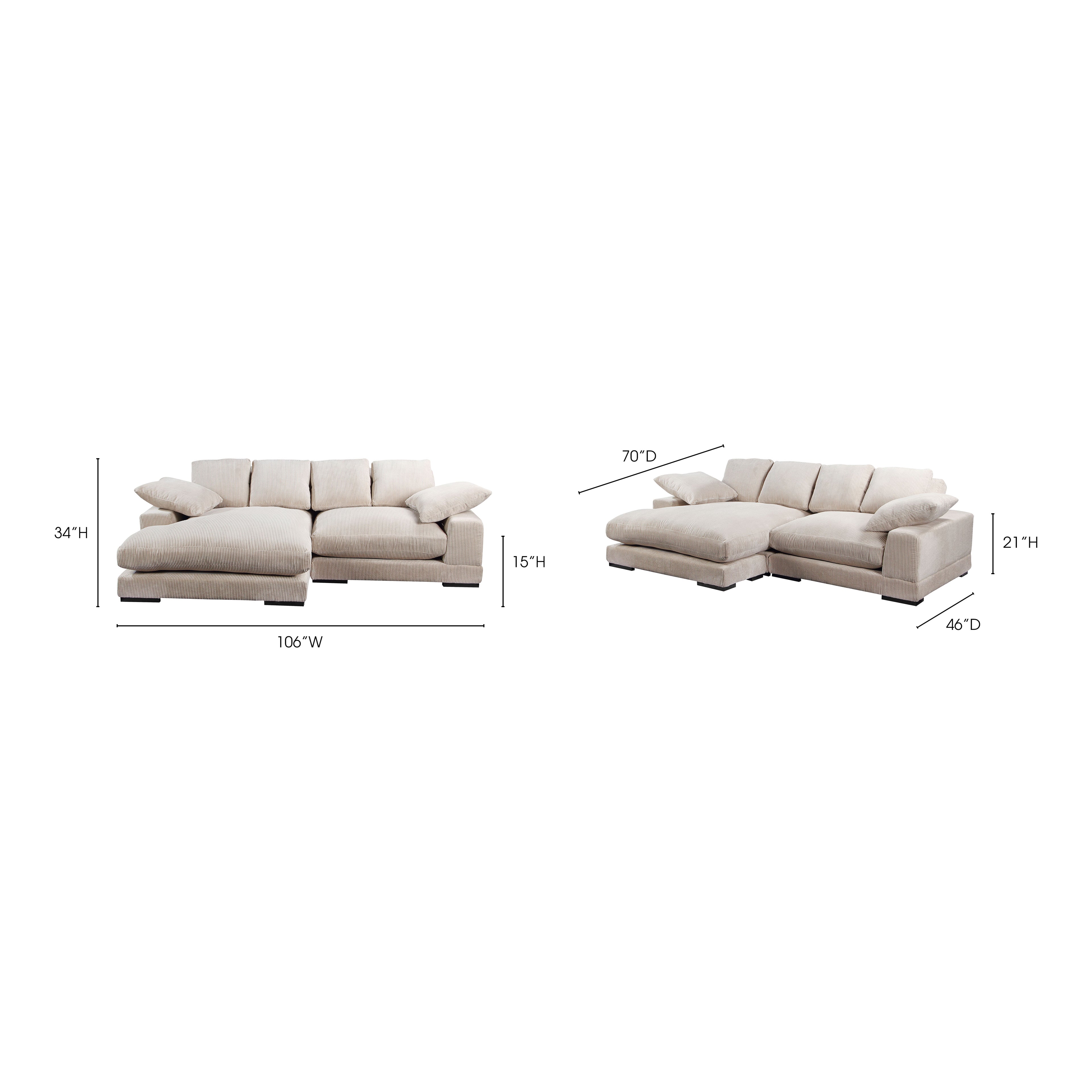 Plunge Sectional Cappuccino