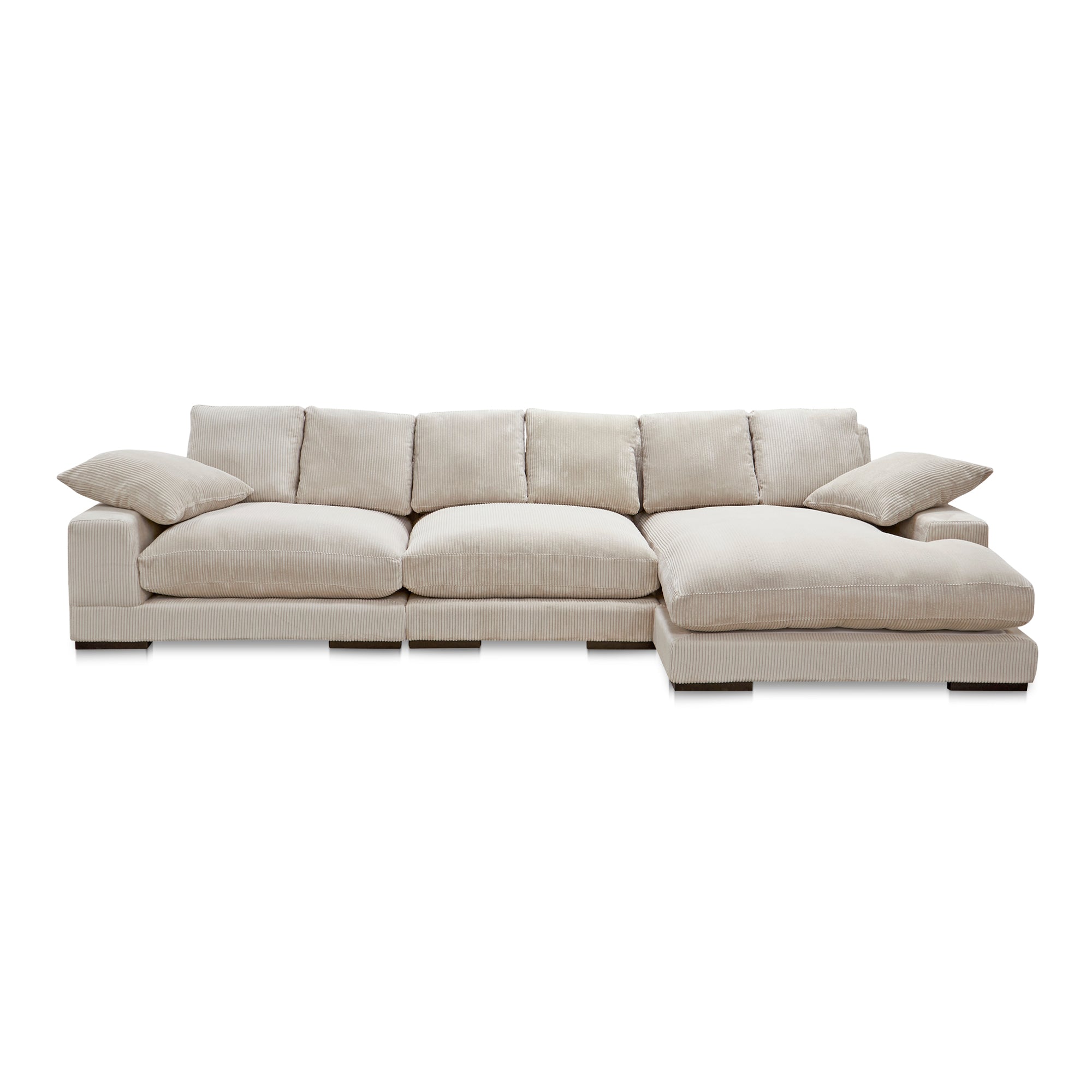 Plunge Large Sectional Cappuccino