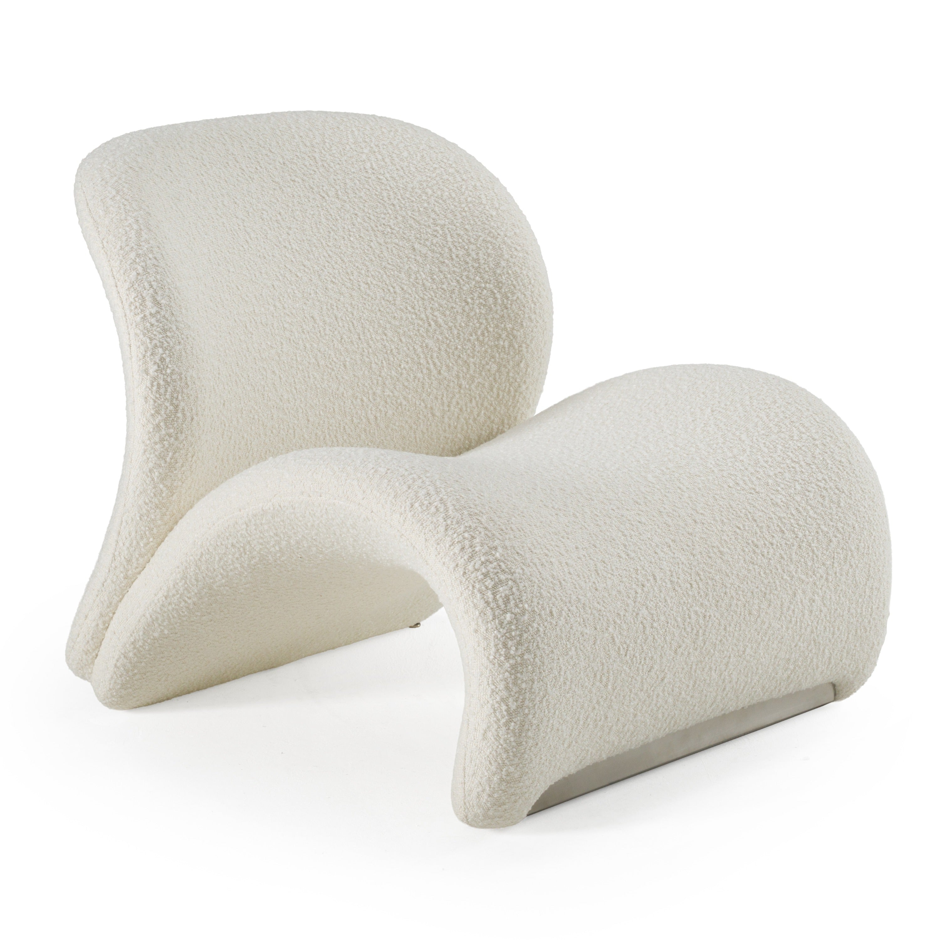 Modrest - Donovan Modern Accent White Chair – Living Room View