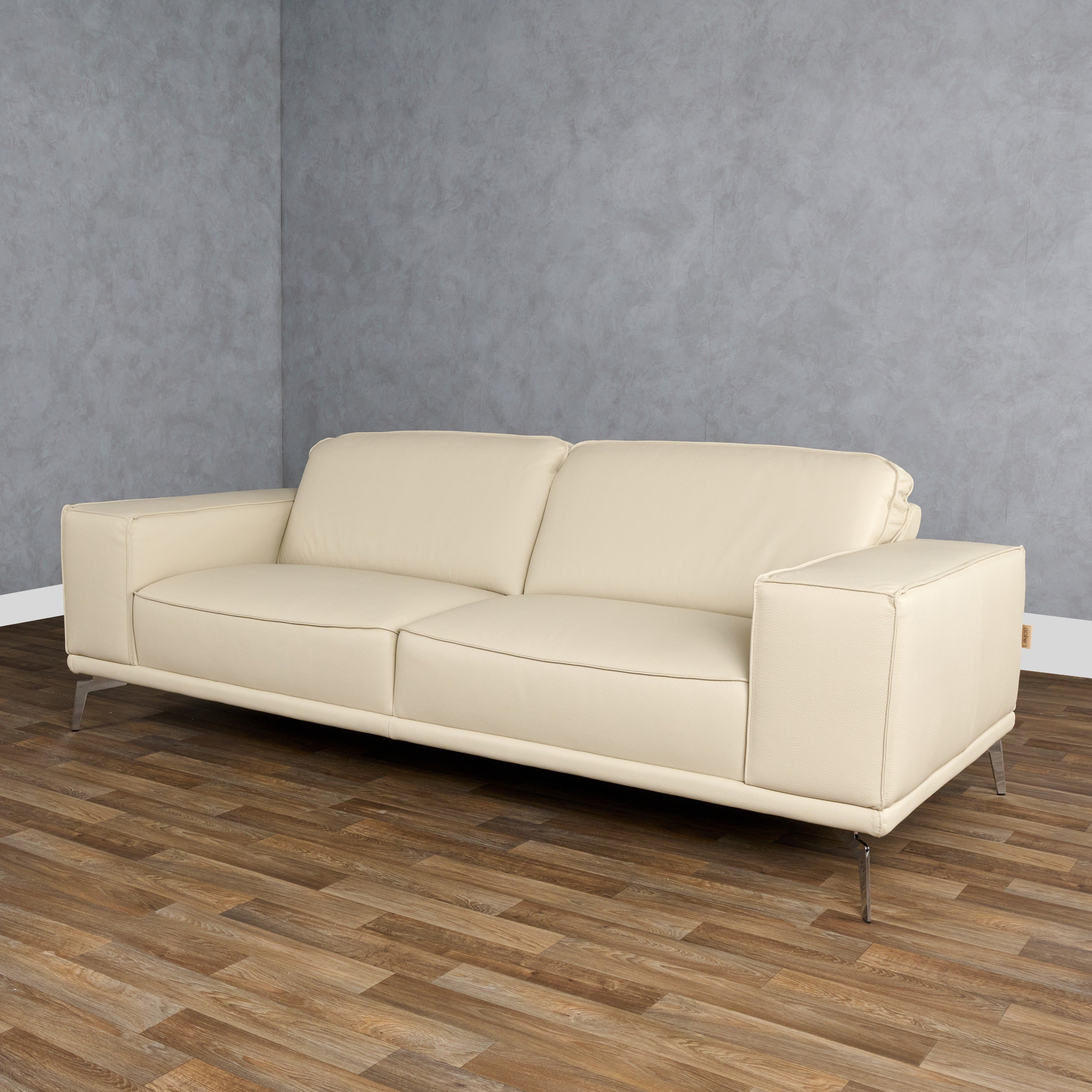 Lamod Italia Soho - Italian Off White Leather Sofa – Additional View