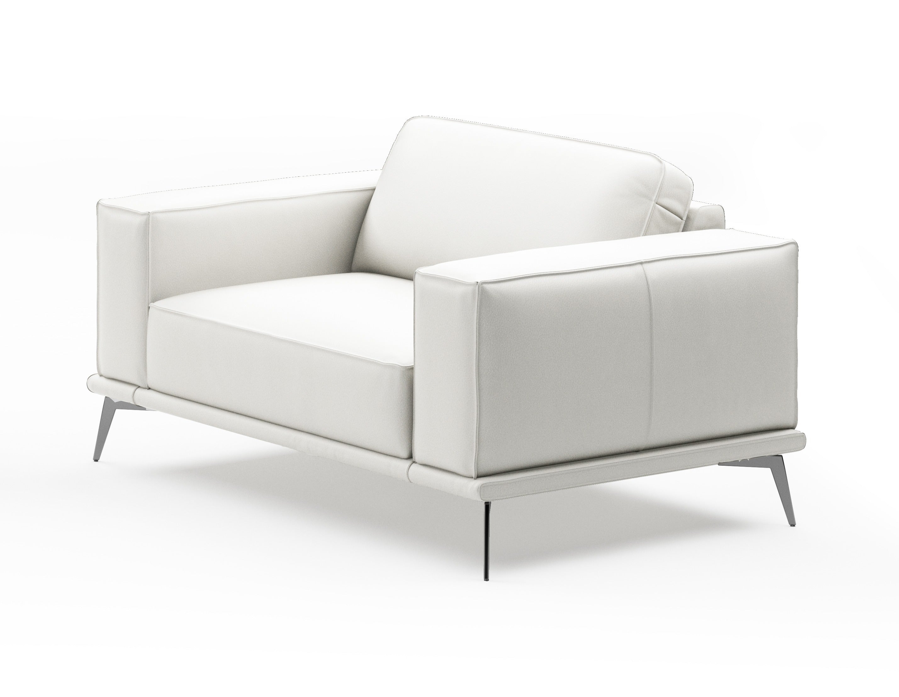 Lamod Italia Soho - Contemporary Italian White Leather Armchair
