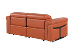 1126 Divanitalia 5-Piece Modular Power Reclining Sofa and Loveseat Set in Top Grain Italian Leather with 4 Power Recliners & Power Headrests - Camel - SKU 1126-CAMEL-5.4-HT-2PC - view 12