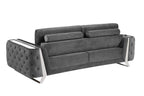 1051 Divanitalia Beige Sofa in Velvet Fabric