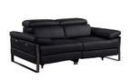 1246 Divanitalia Top Grain Italian Leather Loveseat with Power Headrest