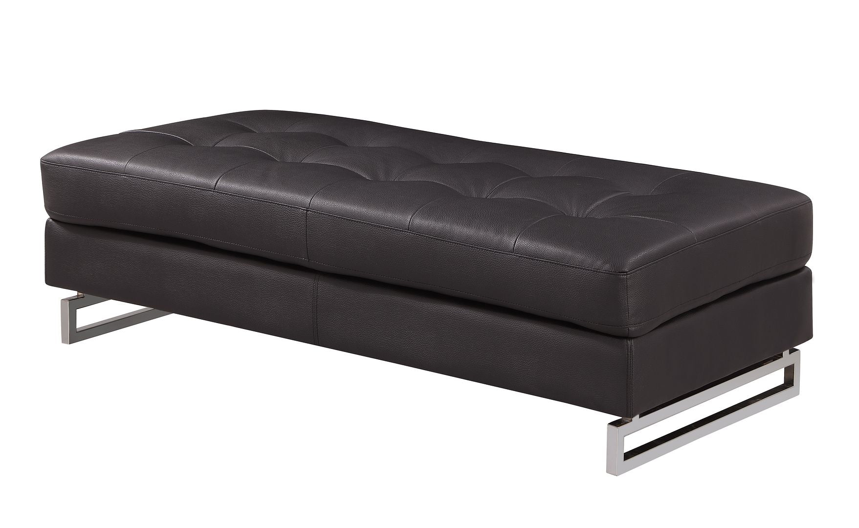 8136 Genuine Leather Ottoman