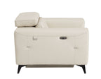 989 Divanitalia Power Reclining Arm Chair with Power Headrest in Top-grain Italian Leather