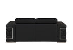 296 Genuine Loveseat - Black - SKU 296-BLACK-L - view 4