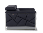 903 Divanitalia Chair with Adjustable Headrest in Top-grain Italian Leather - Black - SKU 903-CH-BLACK - view 5