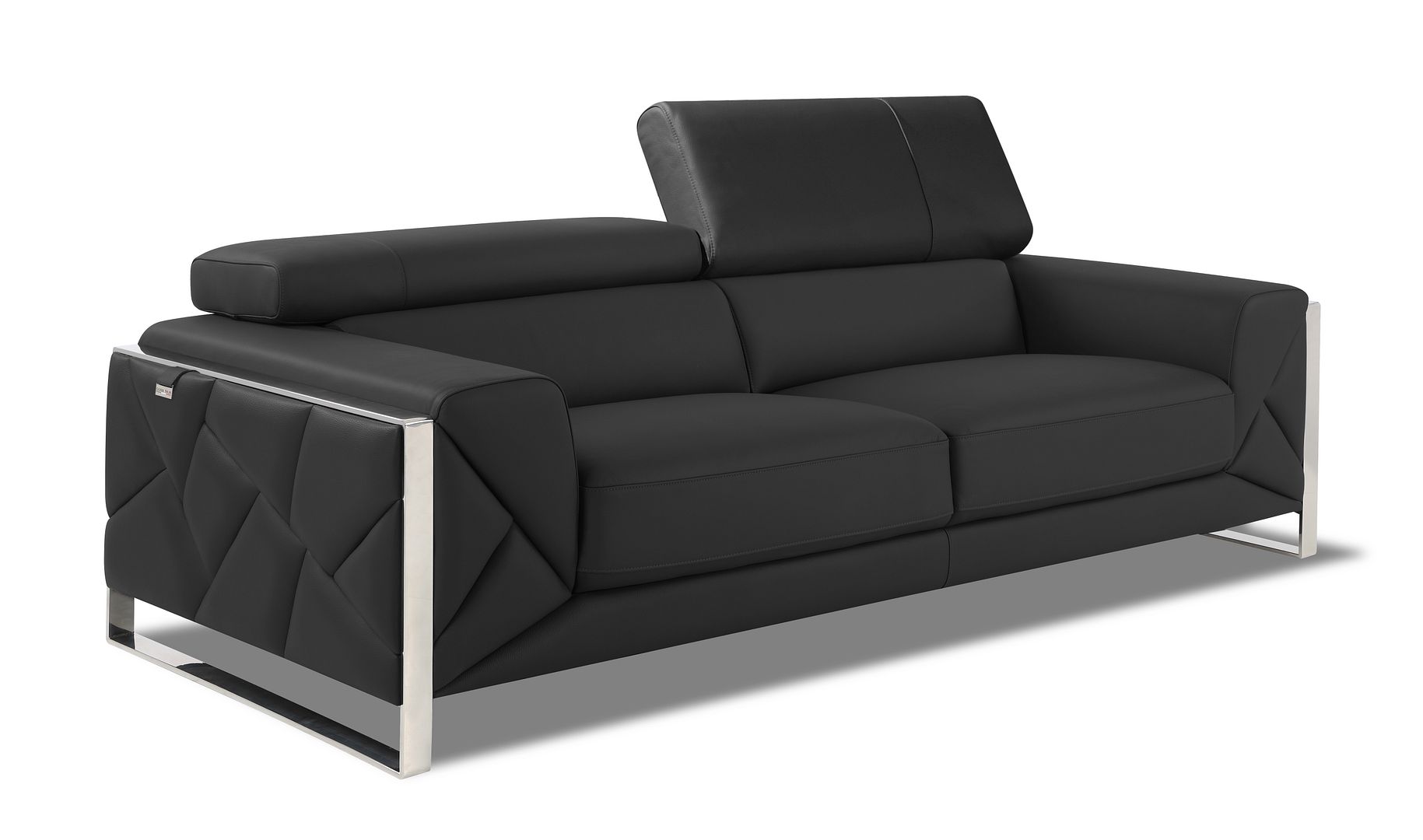903 Divanitalia Sofa with Adjustable Headrest in Top-grain Italian Leather