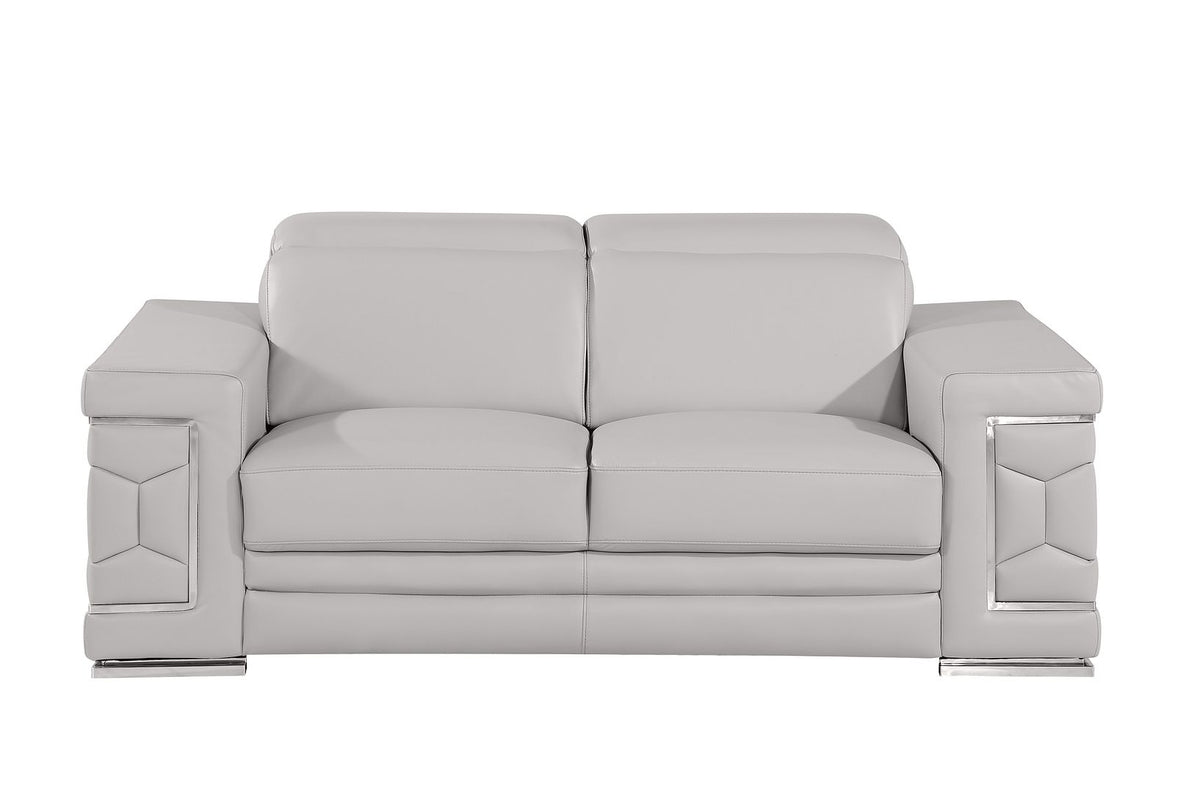 296 Genuine Loveseat - Light Grey - SKU 296-LT-GREY-L
