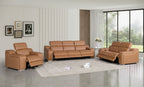 1116 Divanitalia 6-Piece Modular Power Reclining Sofa, Loveseat & Chair Set in Top Grain Italian Leather with 6 Power Recliners & Power Headrests - Cognac - SKU 1116-COGNAC-6.6-HT-3PC - view 2