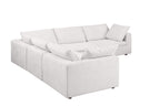 1100 Divanitalia 5-Piece L-Shaped Sectional Sofa - Top-grain Italian Leather