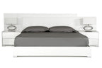 Queen Monza Italian Modern White Bed