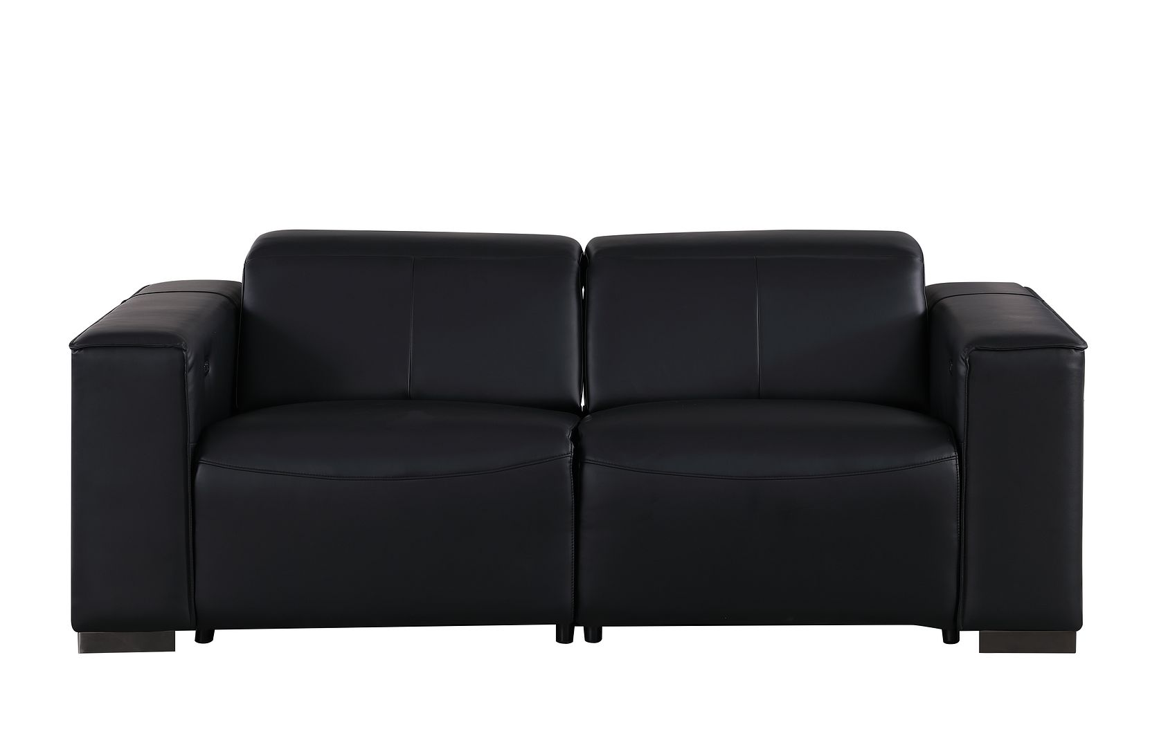 1208 Genuine Leather Dual Power Reclining Loveseat