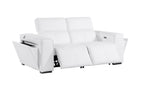 1224 Divanitalia 2-Piece Modular Power Reclining Loveseat in Top Grain Italian Leather with 2 Power Recliners & Power Headrests