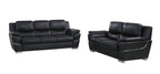 4572 Modern Genuine Leather 2-Piece Sofa Set - Black - SKU 4572 BLACK 2PC (S/L) - GROUP - view 2