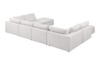1100 Divanitalia Top-grain Italian Leather 8-Piece Sectional Sofa with Chaise