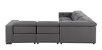 1208 Leather Reclining Set - Sofa & Loveseat with 4 Power Recliners