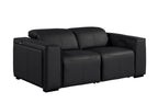 1224 Divanitalia 6-Piece Modular Power Reclining Sofa, Loveseat & Chair Set in Top Grain Italian Leather with 5 Power Recliners & Power Headrests - Black - SKU 1224-BLACK-6.5-HT-3PC - view 7