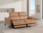 1246 Divanitalia Top Grain Italian Leather Loveseat with Power Headrest - Cognac - SKU 1246-COGNAC-2.2-HT - view 2