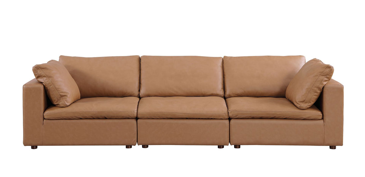 1100 Divanitalia Modular Sofa - Cognac - SKU 1100-COGNAC-S - view 2