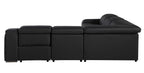 1116 Divanitalia 5-Piece L-Shaped Sectional Sofa in Top Grain Italian Leather with 3 Power Recliners & Power Headrests - Black - SKU 1116-BLACK-5PC-3PWR-SECTIONAL- GROUP - view 5