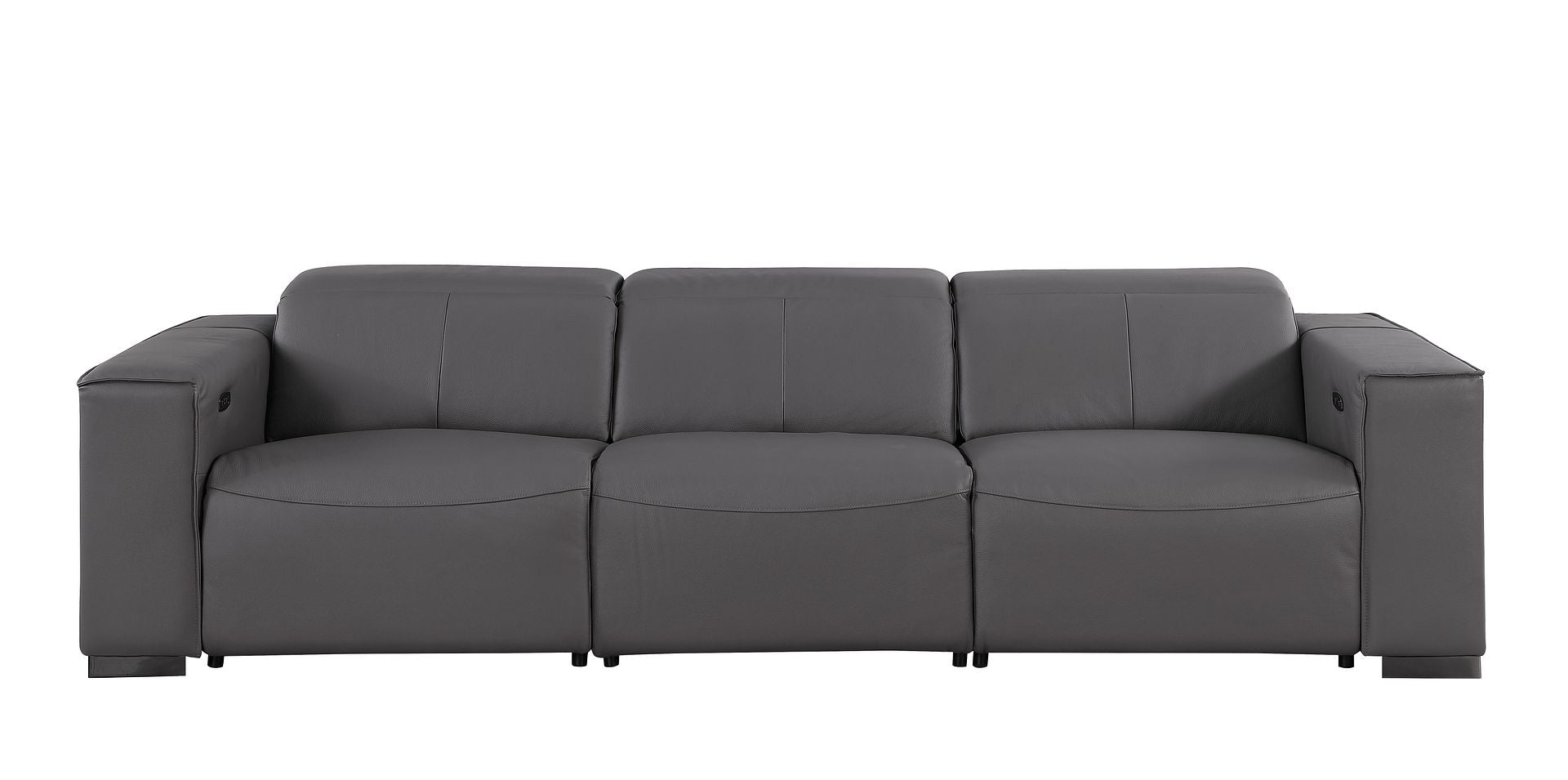 1208 Genuine Leather Triple Power Reclining Sofa