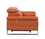 1246 Divanitalia Power Reclining Arm Chairwith Power Headrests - Top Grain Italian Leather