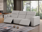 1208 Genuine Leather Triple Power Reclining Sofa