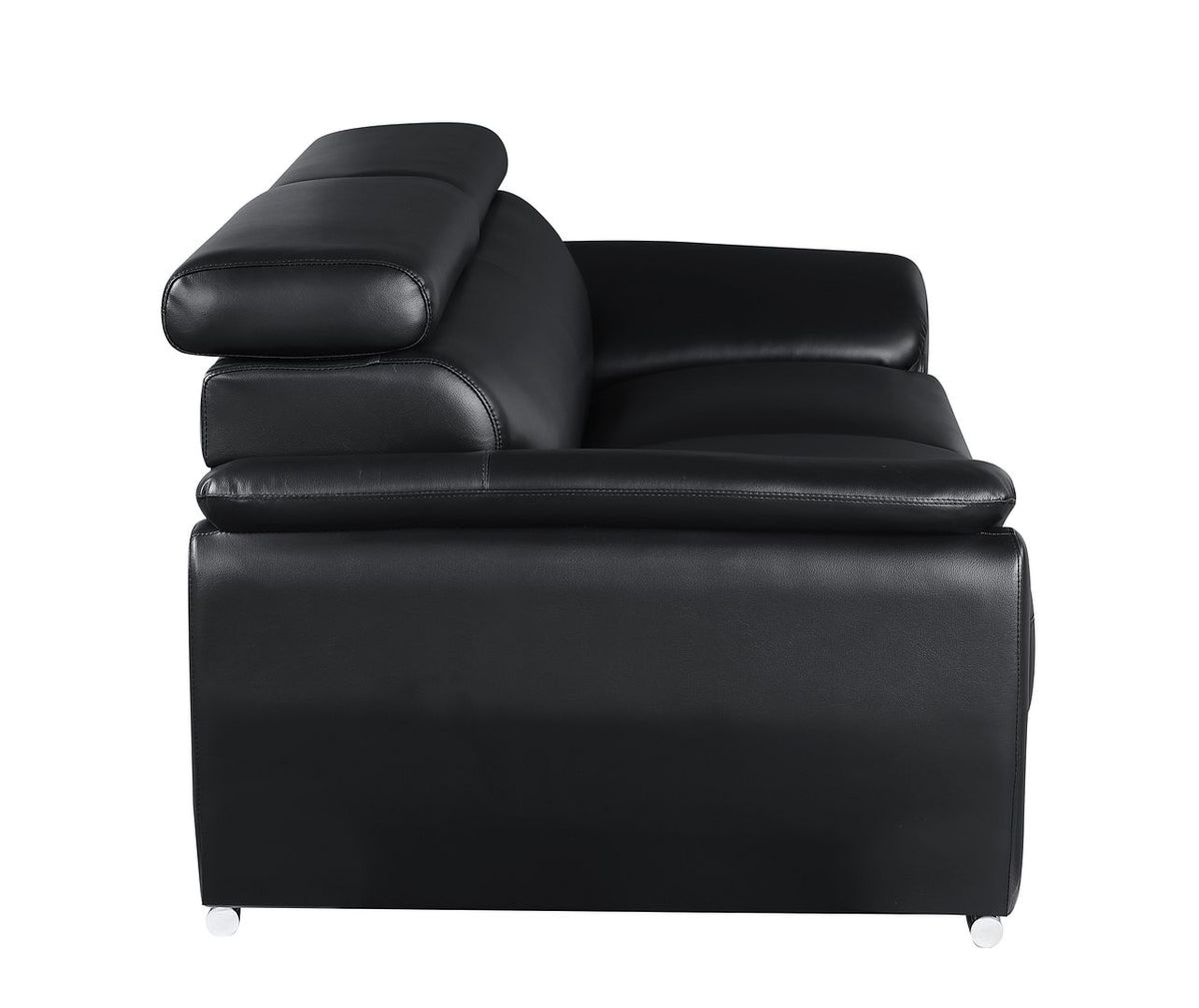 4571 Modern Genuine Leather Sofa - Black - SKU 4571-S-BLACK - view 5