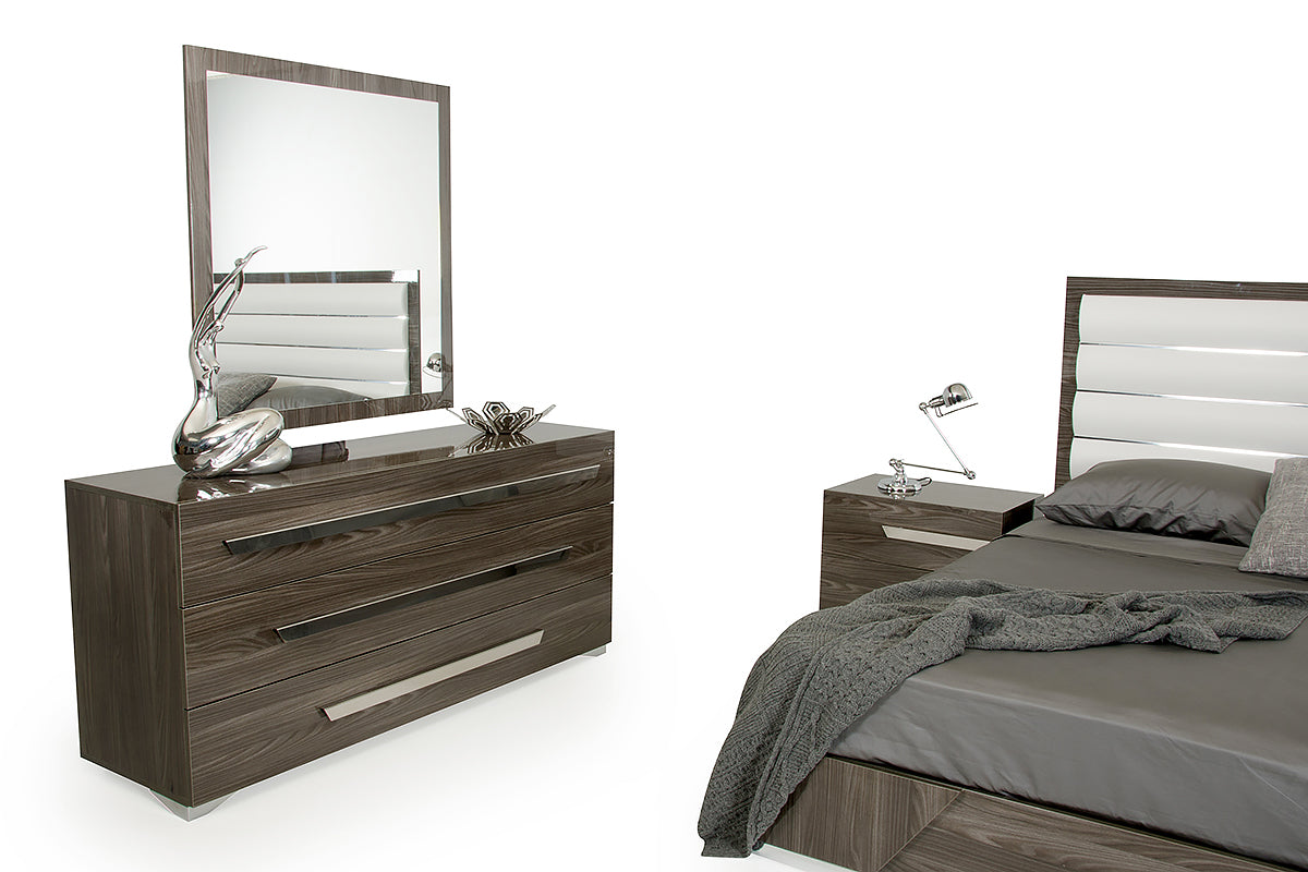Capulet Italian Modern Grey Mirror