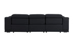 9762 Divanitalia 3-Piece Modular Power Reclining Sofa with 3 Power Recliners in Top Grain Italian Leather