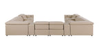 1208 12 Piece U-Shaped Leather Sectional Sofa with 4 Power Recliners & Power Headrest