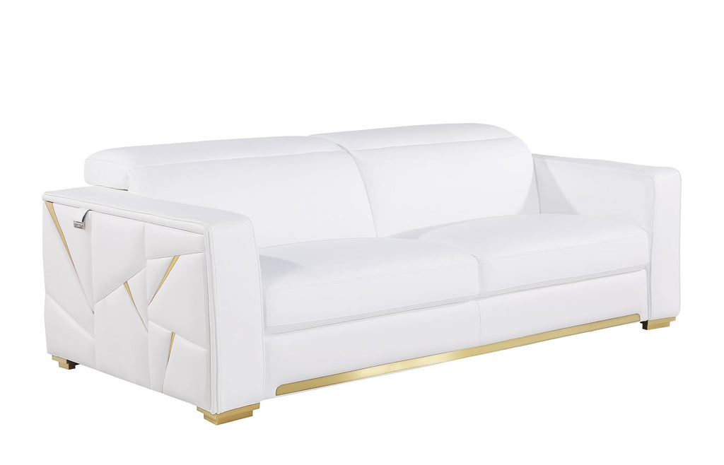 1120 Divanitalia Sofa with Adjustable Headrest in Top-grain Italian Leather