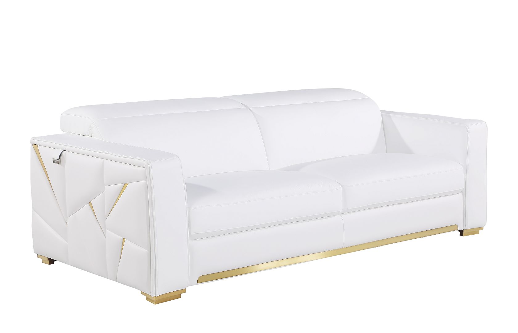 1120 Divanitalia Sofa with Adjustable Headrest in Top-grain Italian Leather