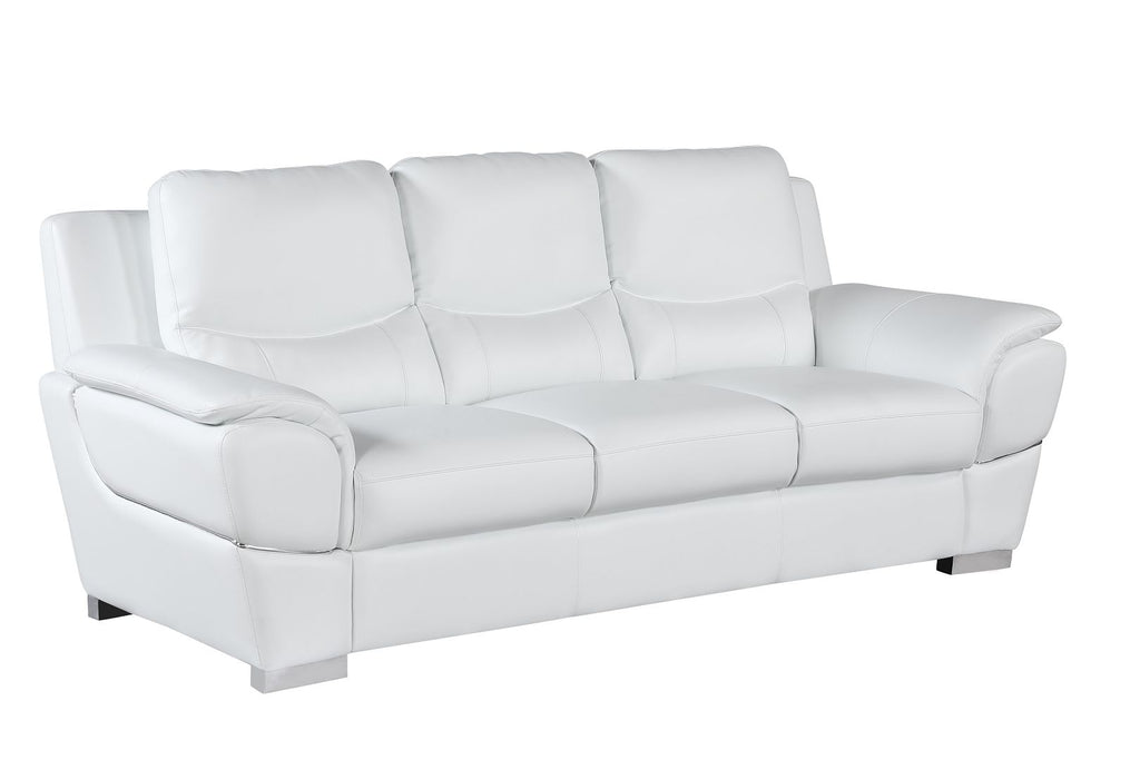 4572 Modern Genuine Leather 3-Piece Sofa Set - White - SKU 4572 WHITE 3PC (S/L/C) - GROUP - view 6