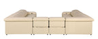 1116 Divanitalia 8-Piece U-Shaped Sectional Sofa in Top Grain Italian Leather with 4 Power Recliners & Power Headrests - Beige - SKU 1116-BEIGE-8PC-4PWR-U-NC-SECTIONAL-GROUP - view 6