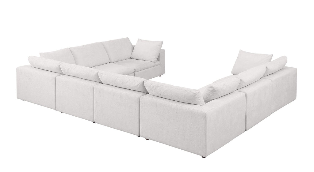 1100 Divanitalia 8-Piece U-Shaped Sectional Sofa in Top-grain Italian Leather