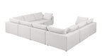 1100 Divanitalia 8-Piece U-Shaped Sectional Sofa in Top-grain Italian Leather