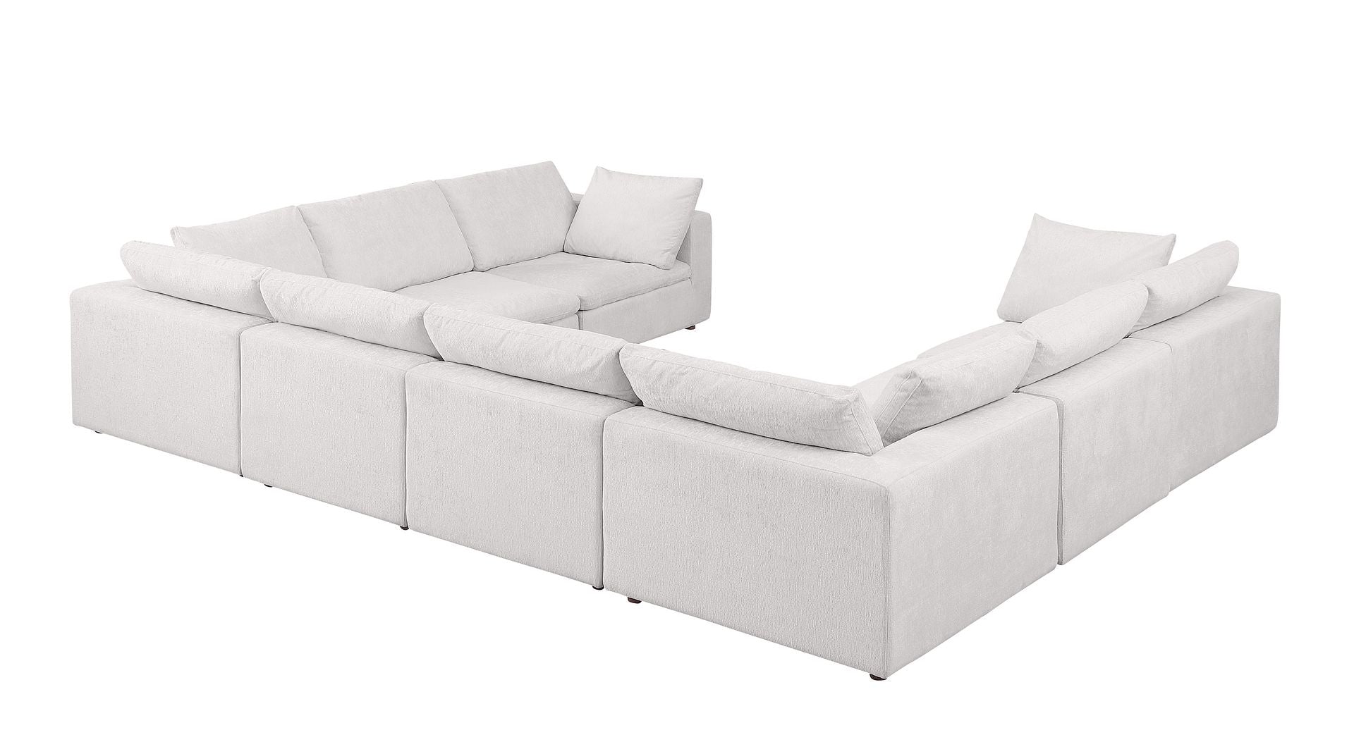 1100 Divanitalia 8-Piece U-Shaped Sectional Sofa in Top-grain Italian Leather