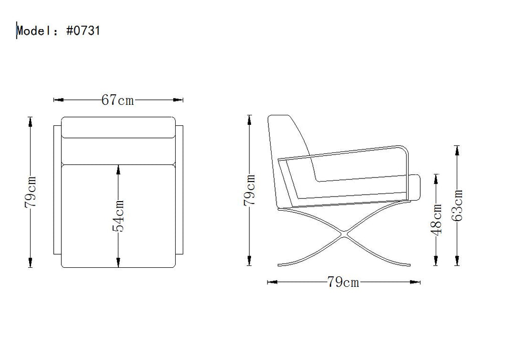 Delano Modern Black Leather Lounge Chair