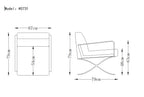 Delano Modern Black Leather Lounge Chair